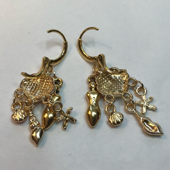 “Birth of Venus" Aphrodite Greek Mythology Goddess Handmade Earrings Seashell - Picture 11 of 14